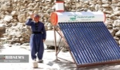 نصب ۱۰ دستگاه آبگرمکن خورشیدی در روستای ناو منطقه هورامان