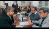 برپایی میز خدمت  با حضور شریفی پور، مدیر کل اداره منابع طبیعی و آبخیزداری استان کردستان در روستای هشمیز در هفته بسیج