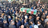 مراسم تشییع پیکر مطهر چهار شهید گمنام دوران دفاع مقدس در سنندج