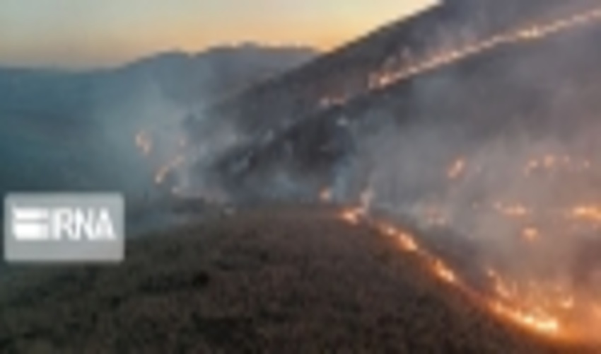 ۹۰ هکتار از مراتع سروآباد کردستان طعمه حریق شد 
