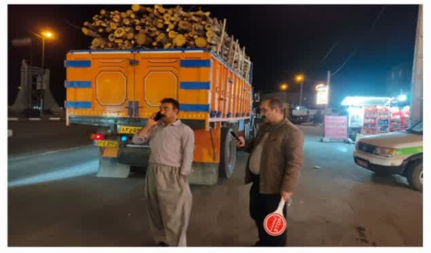 دهگلان/ استقرار نیروهای یگان حفاظت جهت بررسی و کنترل قاچاق چوب