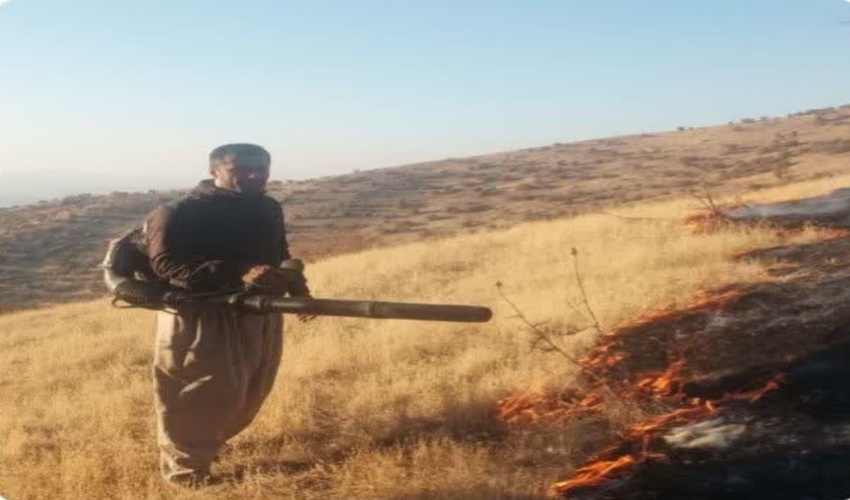 سروآباد/ حریق در مرز روستاهای برقرو و کرآباد و گوشخانی