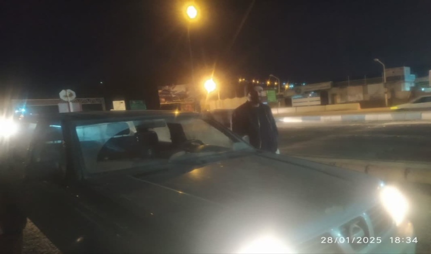 ایست و بازرسی جهت رصد و پایش خودروهای حامل مقطوعات چوبی و ذغال شهرستان سنندج