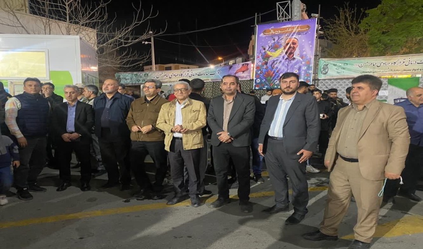 حضور مدیرکل و کارکنان اداره کل منابع طبیعی و آبخیزداری استان در تجمعات شبانه