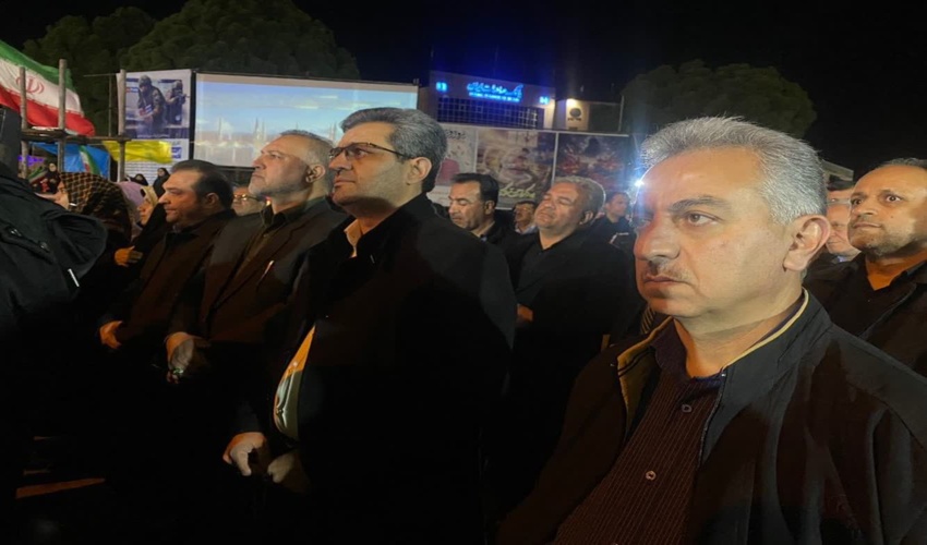 حضور مدیرکل و کارکنان منابع طبیعی کردستان در مراسم اربعین شهادت رهبر معظم انقلاب در سنندج