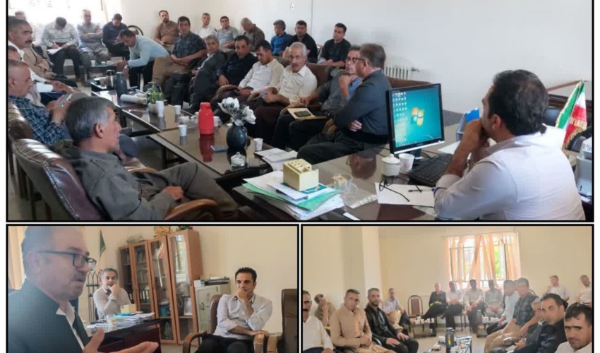 برگزاری جلسه مشترک با دهیاران بخش نمشیر شهرستان بانه