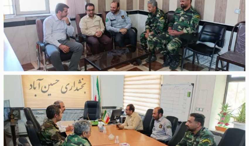 ریاست اداره منابع طبیعی و آبخیزداری شهرستان سنندج  با قاضی محترم بخش حسین آباد